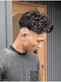 毛流れランダムパーマ