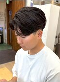横浜メンズカットメンズパーマニュアンスパーマセンターパート
