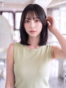 エースハバナ 渋谷(1 HAVANA) 暗髪ボブ＊顔周りカット＊レイヤーカット＊シースルーバング