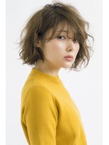 ルミナ オーガニックヘアー(LU3NA organic hair) 揺れる毛束で無造作感と色気を融合したアンニュイ ボブ