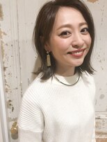 ノラ ヘアーサロン(NORA HAIR SALON) ERI★磯部奈央ちゃん小顔カット得意カットだけ切りっぱなしボブ