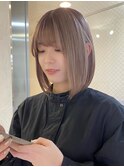 ミルクティーベージュダブルカラーインナーカラーケアブリーチ