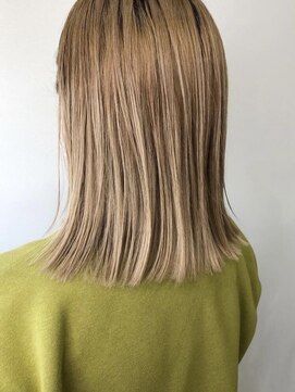 チル(chill) 柔らかベージュ×ぷつっとボブ【いわき】