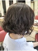 大人可愛いパーマを生かしたボブスタイル/春日部/30代40代50代