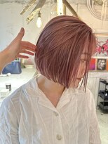 ルーム(Loom.)&nbsp;くすみピンク ピンクブラウン ピンクベージュ ブリーチカラー