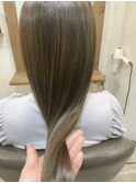 【縮毛矯正】髪質改善メテオストレートカラー