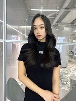 ジーナ 名駅(XENA.)&nbsp;《ha23》ブルーブラック/暗髪/グレージュ/ロングレイヤー/韓国