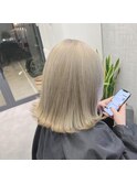 黒染めからハイトーンボブにイメチェン!