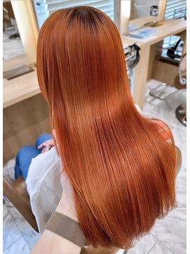 アテナ(ATENA) 髪質改善カラーで創る オレンジブラウン！