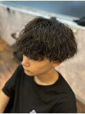 オシャプードルパーマ