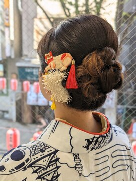 ヒデ美容室 浴衣ヘアアレンジ