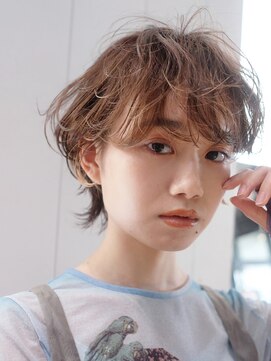 シオン(shion) 秋色オリーブカラーくすみベージュボブルフ_59446