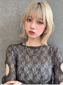 髪質改善/ボブ/ハイトーン/くびれボブ/前髪/名古屋/栄/韓国ヘア