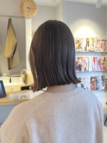 クロレ(CLORE) 切りっぱなしボブ ブラウンカラー 透明感カラー