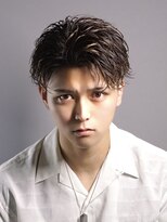 メンズサロン ゴールド 名古屋(GOALD) シャドウパーマ　ニュアンスパーマ　センターパート毛流れパーマ