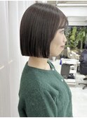 前髪あり簡単スタイリング耳かけ小顔ボブ♪20代30代40代