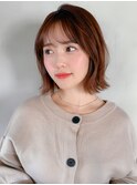 前髪結べるボブ美髪ホワイトブロンドイメチェンワイドバング