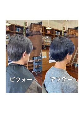 スミカ(sumica) #ブルーグレー #マッシュ #メンズヘアー