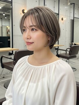 グルグル 本八幡店(GULGUL) 本八幡/ショート/ボブ/顔周り/前髪/白髪ぼかし/ハイライト