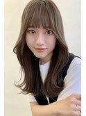 小顔に見せるワンホン＆韓国ヘア/顔周りレイヤーカット
