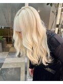 抜きっぱなしブロンドヘア★表参道×原宿×渋谷×ダブルカラー