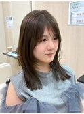 アイロンだけで簡単ブロー◎セミロングフェイスレイヤー