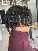ハイライト/ツイストパーマ/短髪/ツーブロック/men's