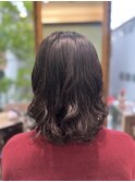 コテ巻き風パーマミディアムパーマミックスパーマ