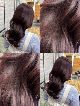 イエベ秋ブルベ夏高発色ブリーチ無しダブルカラーワインレッド