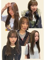 ヌー 栄(nuu)&nbsp;【SHIHO】ブリーチなしダブルカラー　オリーブベージュ