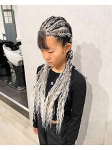 イト(ito)&nbsp;ウェーブエクステ混ぜコーンロウボヘミアンブレイズダンスヘア