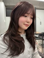 リンドトウキョウ(LINDO TOKYO)&nbsp;大阪/心斎橋/ラベンダーグレージュ/レイヤーカット/透明感/暗髪