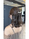 【ハーフアップ】結婚式/二次会//銀座/ヘアセット/成人式