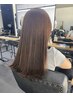 【お家でもサロン品質続く】カット+透明感カラー+髪質再生(ホームケア付)