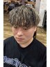 【垢抜け抜群】メンズカット+パーマ+ハイライト(メッシュ)
