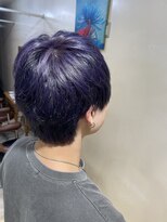 アズールサン 草加西口店(azule-sun) メンズカット.,パープルカラー,ダブルカラー/草加