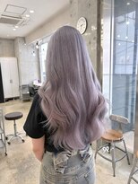 アジールヘア 赤羽(agir hair)&nbsp;透明感◎ラベンダーシルバー/顔周りレイヤーカット/赤羽ブリーチ