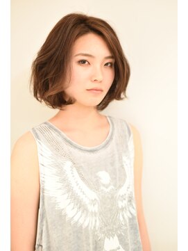 スノッブリコ(snob rico) [snob rico] キャラメルベージュ×ラフカール