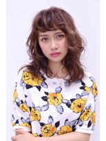 ナンバースリー 溝の口店(Number Three)&nbsp;カジュアル系グレージュアッシュゆるセミディ【N°３溝の口店】