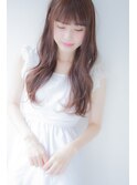 アンジュヘアー　シースルーバングの無造作　アンニュイカール
