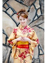 エッチ美容室 本店 浴衣着付　アップスタイル