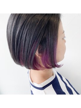 テクライズ 豊橋店(TECHRISE) インナーカラー×バイオレット