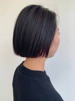 グリー ヘアープロデュース(Gree hair produce)&nbsp;【Gree小川真由美】切りっぱなしボブ*イヤリングカラー*赤