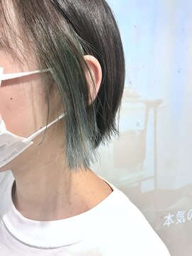 エンシー(ENCI) ボブ/インナーカラー/ミントアッシュ