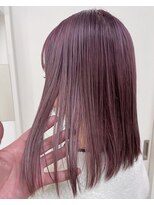 シェリ ヘアデザイン(CHERIE hair design)&nbsp;straight bob × lavender pink.