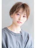 Aimee町田ハンサムショート×ミルクティーベージュ