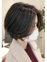 ネックス 表参道本店(nex)&nbsp;nex表参道　ハイライト　韓国風ボブ　タンバルモリ