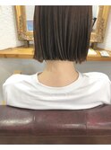 髪質改善トリートメント×ラベンダーグレージュ×ミニボブ