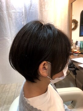 モンプルポ(momp repos) 【momp repos】耳かけショート/ひし形/髪質改善トリートメント
