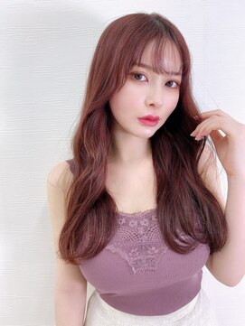 ロンドアベニール 北千住(Lond avenir) 韓国風ミディアム　ピンク　西田大樹